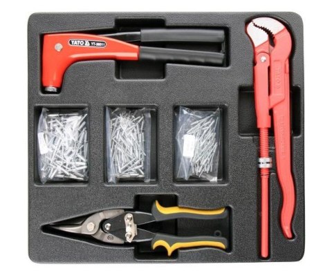 YATO KLUCZ DO RUR / NOŻYCE DO BLACHY /NITOWNICA / NITY , WKŁAD DO SZAFKI YATO