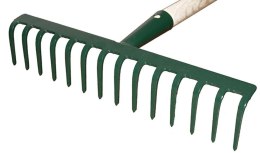 KARD GRABIE UNIWERSALNE 14-ZĘBÓW BELKA PŁASKA Z TRZONKIEM 130cm KARD