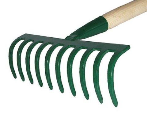 KARD GRABKI MAŁE 10-ZĘBÓW Z TRZONKIEM 80cm Fi 23mm KARD