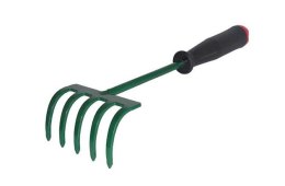 KARD GRABKI OGRODOWE 5-ZEBÓW PRĘT METALOWY 25cm Z RĄCZKĄ KARD