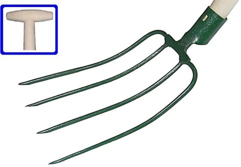 KARD WIDŁY 4-ZĘBY Z TRZONKIEM TYPU "T" 100cm KARD