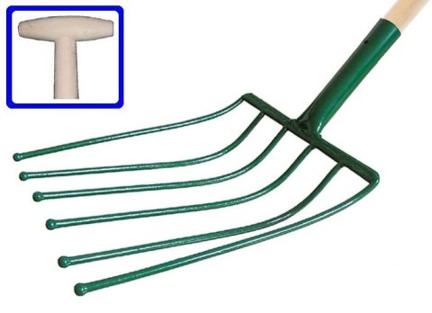 KARD WIDŁY DO BURAKÓW 6-ZĘBÓW Z TRZONKIEM TYPU "T" 100cm KARD