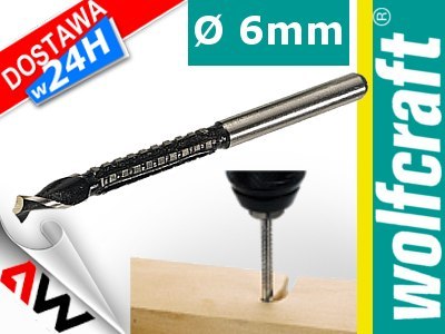 WOLFCRAFT WIERTŁO - FREZ HSS 90 x 6mm WOLFCRAFT