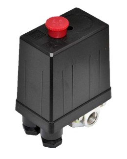 WYŁĄCZNIK CIŚNIENIOWY DO KOMPRESORA / PRESOSTAT 230V (CZARNY) 3 WEJŚCIA SILVER