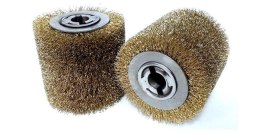 GLOB SZCZOTKA DO POSTARZANIA DREWNA Z DRUTU MOSIĄDZOWANEGO 100x100x19mm GLOB