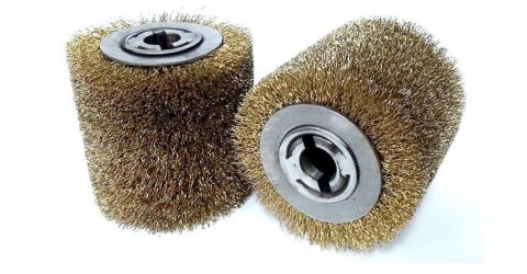 GLOB SZCZOTKA DO POSTARZANIA DREWNA Z DRUTU MOSIĄDZOWANEGO 100x100x19mm GLOB