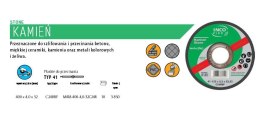 INCOFLEX TARCZA DO CIECIA KAMIENIA 400x4,0x32mm INCOFLEX