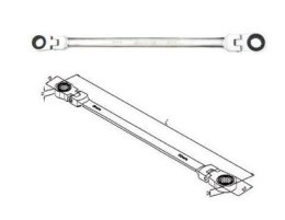 JONNESWAY KLUCZ OCZKOWY PRZEGUBOWY BARDZO DŁUGI 8x10mm Z GRZECHOTKĄ JONNESWAY