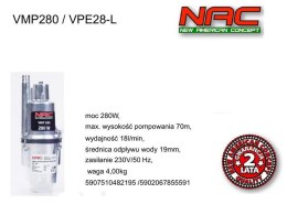NAC POMPA MEMBRANOWA 280W VPE28-L NAC