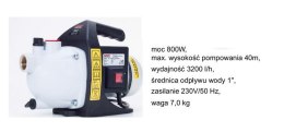 NAC POMPA OGRODOWA 800W GPE80-K NAC