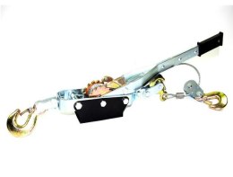 PRZYCIĄGARKA LINOWA RĘCZNA 4 TONY PODWÓJNY MECHANIZM ZAPADKOWY, LINKA
2,5m / 6mm SILVER