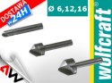 WOLFCRAFT FAZOWNIKI 3szt. 6,12,16mm, TRZPIEŃ 6mm WOLFCRAFT