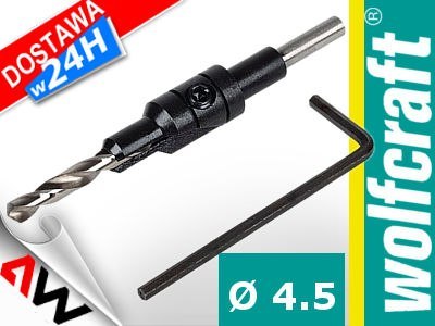 WOLFCRAFT NAWIERTAK Z FAZOWNIKIEM 7mm POD KONFIRMATY WOLFCRAFT