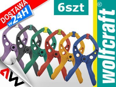 WOLFCRAFT ŚCISK SPRĘŻYNOWY 20mm 6szt. WOLFCRAFT