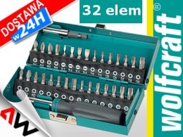 WOLFCRAFT ZESTAW KOŃCÓWEK DO WKRĘTARKI + RĘKOJEŚĆ WOLFCRAFT