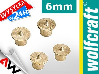 WOLFCRAFT ZNACZNIK DO POŁĄCZEŃ KOŁKOWYCH 6mm 4szt. WOLFCRAFT