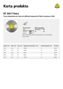 KLINGSPOR TARCZA DIAMENTOWA PEŁNA 200mm x 1,6mm x 30/25,4mm DT300F DO CERAMIKI KLINGSPOR