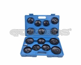 QUATROS KLUCZE NASADOWE DO FILTRA OLEJU KOMPLET 15szt. QUATROS