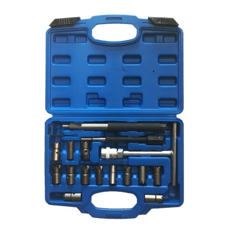 SATRA ZESTAW FREZÓW DO GNIAZD WTRYSKIWACZY 17szt. SATRA