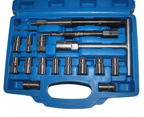 SATRA ZESTAW FREZÓW DO GNIAZD WTRYSKIWACZY 17szt. SATRA