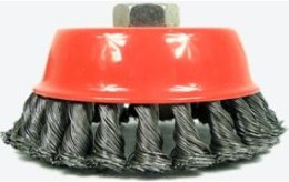 SZCZOTKA 65mm DOCZOŁOWA SKRĘCANA GWINT M14 SILVER 10342 SILVER