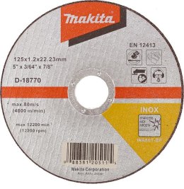 TARCZA DO METALU 125x1,2x22,2mm INOX MAKITA