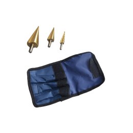WIERTŁO STOPNIOWE KOMPLET 3szt. 4-32mm JOBI EXTRA