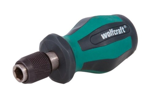 WOLFCRAFT WKRĘTAK Z UCHWYTEM KOŃCÓWEK / BITÓW KRÓTKI 75mm, SZYBKIE MOCOWANIE, MAGNES WOLFCRAFT