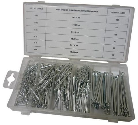 YATO ZAWLECZKI PROSTE 555szt. MIX YATO