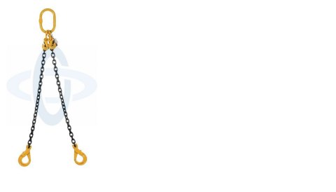 ZAWIESIE ŁAŃCUCHOWE 2-CIĘGN. 2,8T/m HAKI Z ZABEZPIECZENIEM /SKRACANE D8 G80 FORANKRA