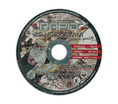 MAR-POL TARCZA DO METALU RAPID 125 x 1,2 x 22,2mm MAR-POL
