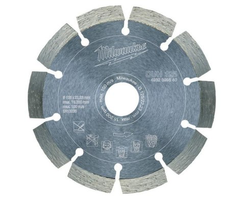 MILWAUKEE TARCZA DIAMENTOWA SEGMENTOWA DUH 125mm MILWAUKEE