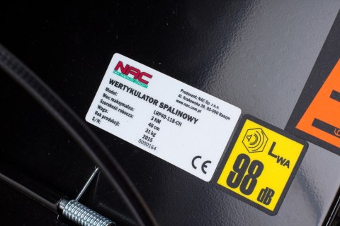 NAC WERTYKULATOR SPALINOWY 118cc 40cm LRP40-118-CH NAC