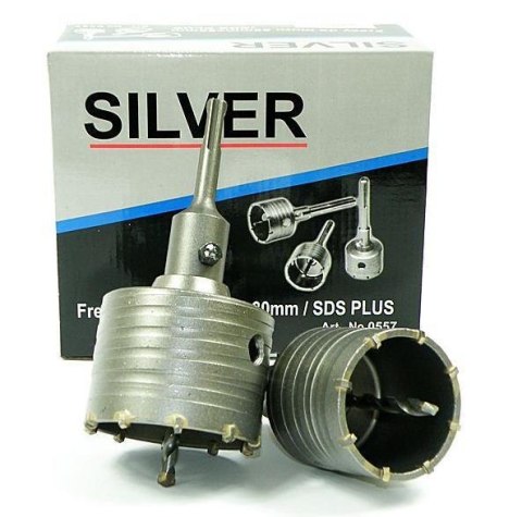 SILVER KORONA SDS ZESTAW 65 + 80mm, KRÓTKI TRZPIEŃ SILVER