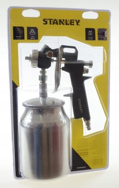 STANLEY PISTOLET LAKIERNICZY Z DOLNYM ZBIORNIKIEM, DYSZA 1,4mm STANLEY