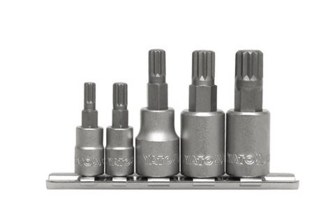 YATO ZESTAW KLUCZY SPLINE NA SZYNIE 5elem. YATO