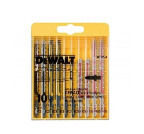 DEWALT BRZESZCZOT DO WTRZYNARKI KOMPLET 10 elem. DREWNO/METAL DEWALT