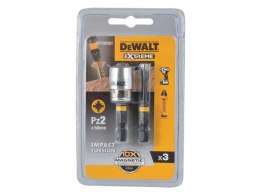 DEWALT KOŃCÓWKA UDAR. PZ2 2szt. +UCHWYT MAGNETYCZNY EXTREME IMPACT TORSION DEWALT
