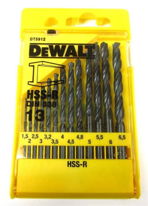 DEWALT WIERTŁO METAL HSS-R KPL.13szt. DEWALT