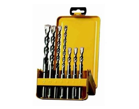 DEWALT ZESTAW WIERTEŁ SDS PLUS 7elem. 5/6/6/8/8/10/12mm XRL 4-OSTRZOWE DEWALT