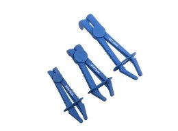 QUATROS KOMPLET 3szt. ZACISKÓW WYGIĘTYCH DO PRZEWODÓW Z CIECZĄ QUATROS