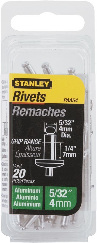 STANLEY NIT ALUMINIOWY 5/32"x1/2" 4x6mm/20szt STANLEY