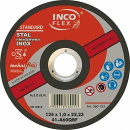 TARCZA METAL INOX INCOFLEX 125*1,5 INCOFLEX