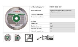BOSCH TARCZA DIAMENTOWA *** 230 x 22,2mm PEŁNA, NA SUCHO, CERAMIKA BOSCH