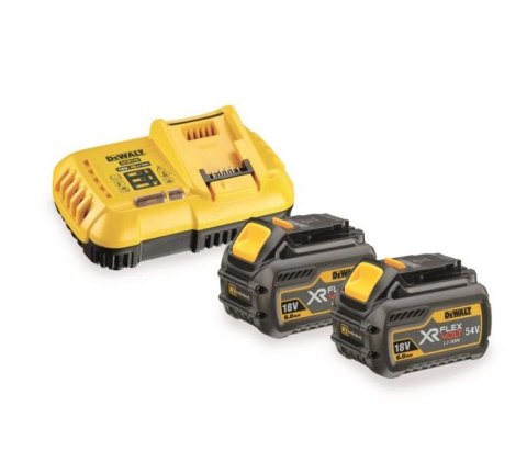 DEWALT ZESTAW XR FLEXVOLT ŁADOWARKA DCB118 + 2 x AKUMULATOR 6,0Ah DEWALT