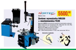 NORTEC WYWAŻARKA WB220 + MONTAŻOWNICA TV20 NORTEC