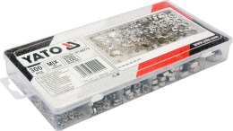 YATO ZESTAW NAKRĘTEK METRYCZNYCH NIERDZEWNYCH 300szt. MIX M3, M4, M5, M6, M8, M10 YATO