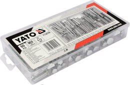 YATO ZESTAW SWORZNI Z ŁBEM I OTWOREM 60szt. YATO