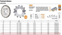 CMT PODCINAK SKŁADANY HM D=125 F=22 Z=12+12%%% CMT
