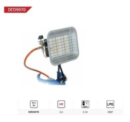 DEDRA PROMIENNIK GAZOWY NA BUTLĘ 4,6kW DEDRA